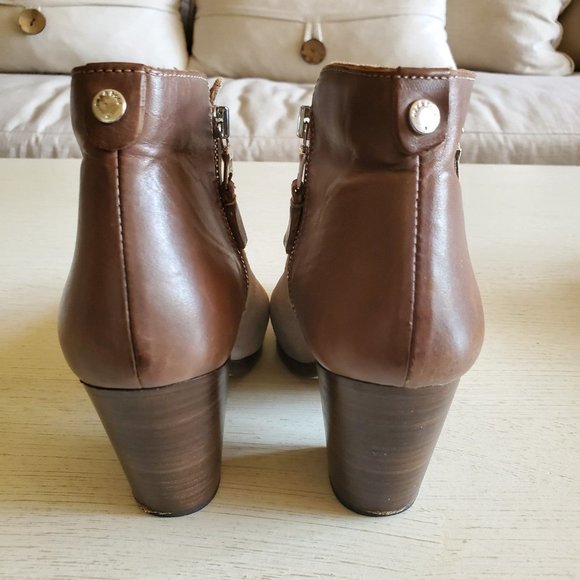 Rag & bone Taupe Suede/Leather Double Zip Ankle boots 39/8.5-9 - Picture 4 of 7